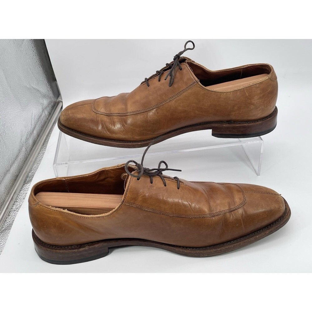 Allen Edmonds Mens Oxford Dress Shoes Tan Brown Leather Size 11 D USA - Picture 2 of 6
